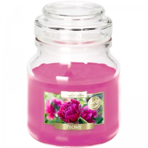 Ароматна свещ в буркан, Peony, Ø7 x H10 см, Bispol - Снимка 2