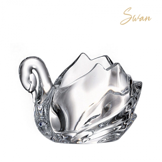 Декоративна фигура от кристал, Bohemia Crystal - Swan 114 мм