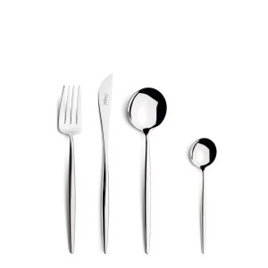 Комплект прибори за хранене Cutipol Moon, 24 части, стомана 18/10, polished