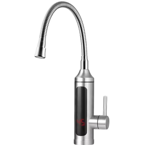 Нагревател за вода Oliver Voltz OV57100EW, 3300W, С дисплей, До 60C, Монтаж на плот, Сребрист/Инокс - Снимка 2