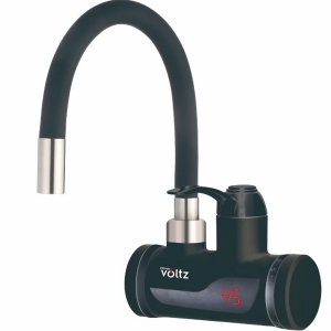 Нагревател за вода Oliver Voltz OV57100I, За стена, 3300W, 30-60C, Гъвкав силиконов маркуч, IPX4, Черен - Снимка 2