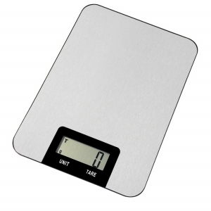 Кухненска везна Voltz V51651I, 5 кг, ТАРА, 1 х CR2032, LCD Дисплей 53 х 20мм, Инокс