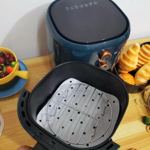 Скара/грил решетка за Air fryer Rosberg Premium RP51980AG, 18.5 см, Инокс    - Снимка 2