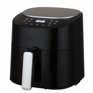 Фритюрник с горещ въздух Air Fryer, Rosberg Premium, 40-220 C, 1300W, 4.2 литра, Сушене на плодове, Дигитален, 8 програми, Черен
