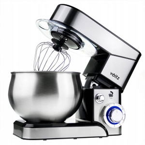 Планетарен миксер Voltz V51115F, 1600W, Метална декорация, 5 литра, 6 скорости, LED, Инокс - Снимка 2