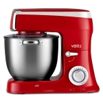 Планетарен миксер Oliver Voltz V51115A, 2100W, 7.5 литра, 6 скорости + Pulse, 3 бъркалки, Червен