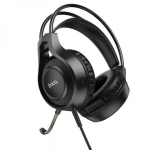 Слушалки за компютър, Hoco, W106 Tiger, с микрофон, черен
