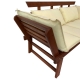 Разтегателен диван с матрак и възглавница Beige, Muhler - Снимка 4