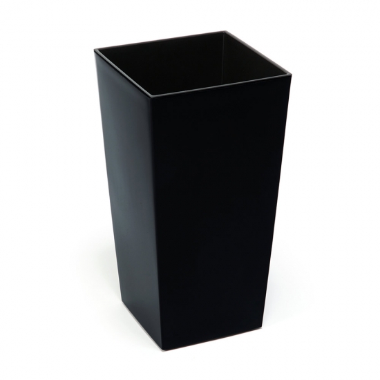 Кашпа Финезия 25x25х46 см, черен гланц, Lamela