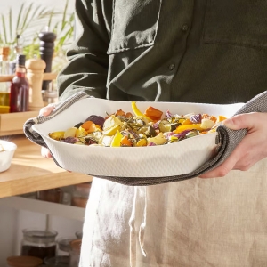 Тава за печене и сервиране, 34 х 25 см, 2.7 литра, Wavy, Smart Cuisine, правоъгълна, Luminarc - Снимка 2
