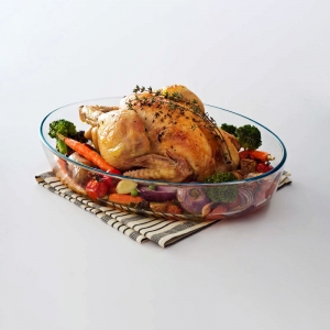 Огнеупорни тави за печене, 4 л, 39х27 см, овал, Essentials, Pyrex - Снимка 2
