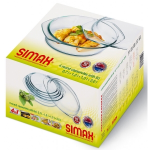 Комплект стъклени тенджери за готвене, 8 части, Classic, Simax 310 - Снимка 2