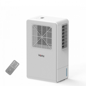 Мобилен климатик Oliver Voltz OV51762A, Консумация 200W, Охлаждане 500W, Таймер, Двойно охлаждане, Бял