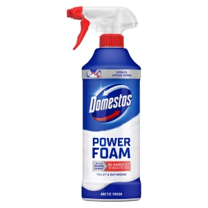 Почистваща пяна за баня, 435 мл, Спрей, Power Foam, Arctic Fresh, Domestos