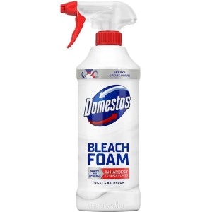 Почистваща пяна за баня, 435 мл, Спрей, Power Foam, Bleach, Domestos