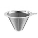 Цедка за чай, двойна мрежа 10 x 6 см, инокс