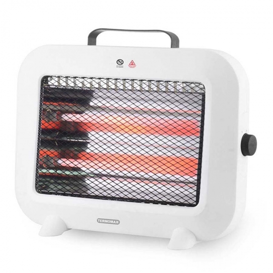 Кварцова печка за отопление, Termomax, TR8Q,  800W, бял