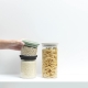 Буркани комплект Brabantia Stackable 0.3L+0.6L+1.1L, Light Grey/Dark Grey/Jade Green, 3 броя - Снимка 3