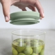 Буркани комплект Brabantia Stackable 0.3L+0.6L+1.1L, Light Grey/Dark Grey/Jade Green, 3 броя - Снимка 5