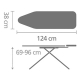 Маса за гладене Brabantia B 124x38cm с поставка за ютия, Fresh Breeze - Снимка 6